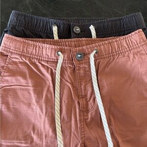 Two Pair Vuori Drawstring cropped wide-legged pants, size Small/Medium